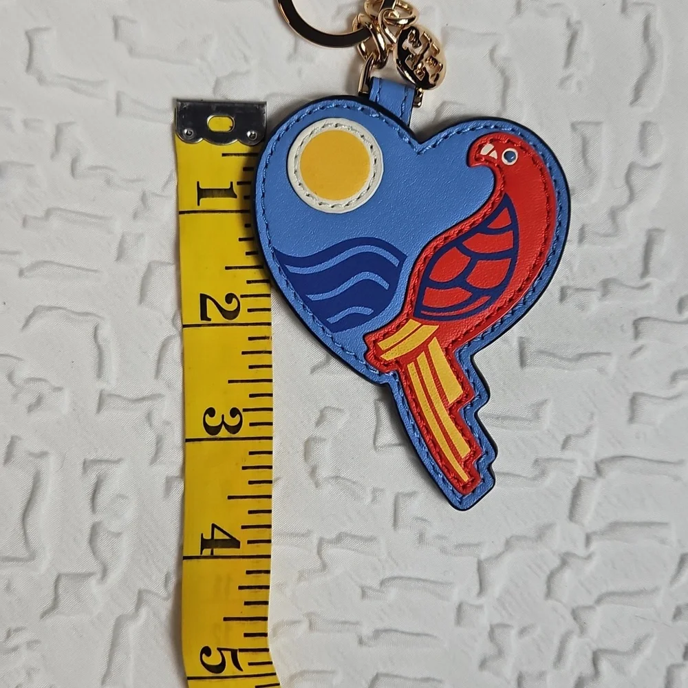 TORY BURCH PARROT KEYFOB/ PURSE CHARM